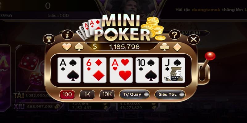 Trải nghiệm chơi Mini Poker luôn chiến thắng tại Vuabet 