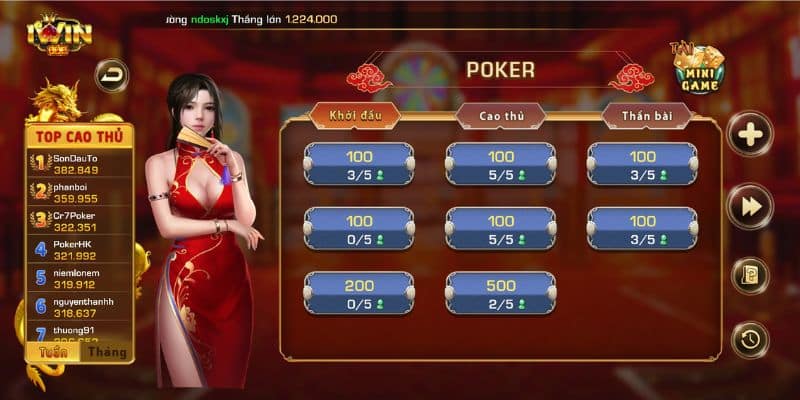 Cách chơi poker i win cho người mới